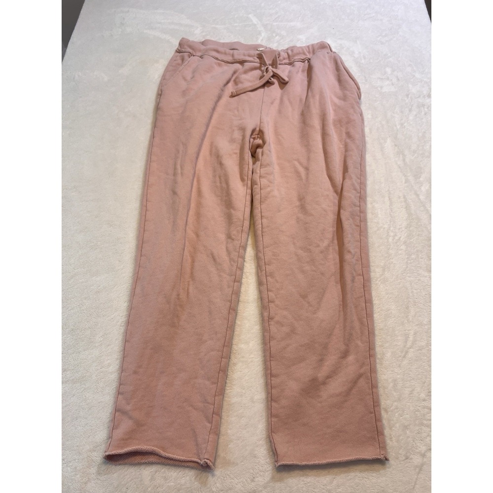 Eileen Fisher Light Pink Organic Cotton French Terry Medium Sweat Pants